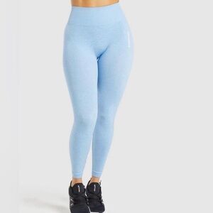 Gymshark Adapt Marl Light Blue Leggings